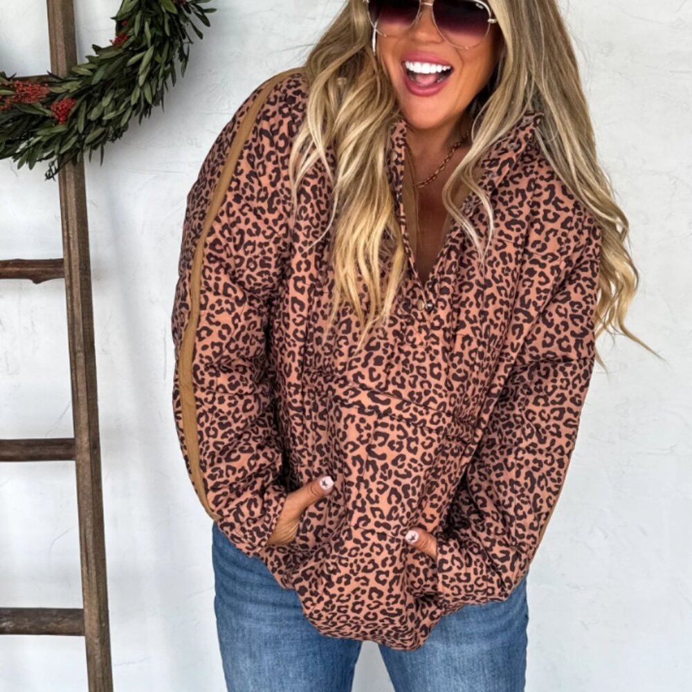 Leopard Puffer Jacket